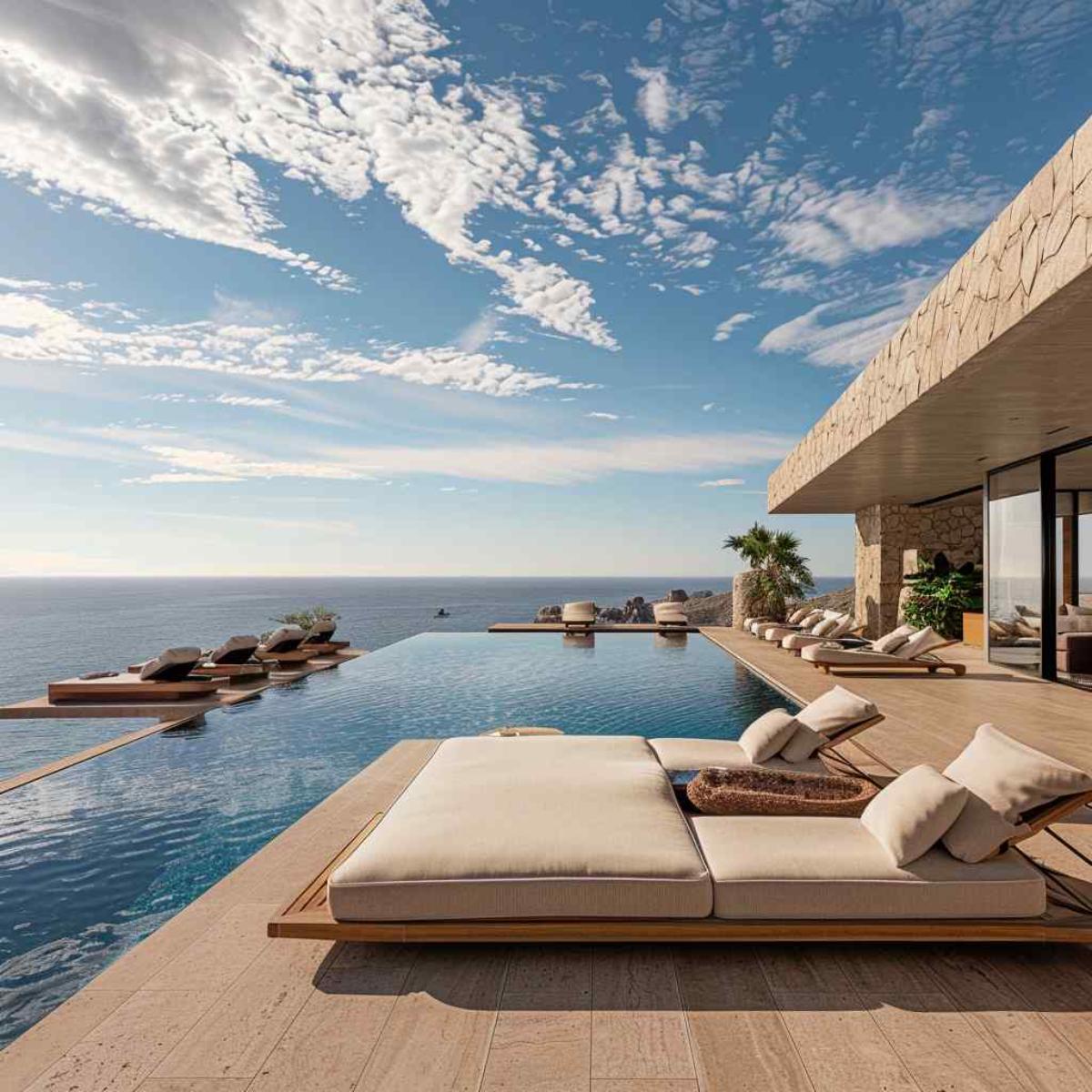 deck japandi pool