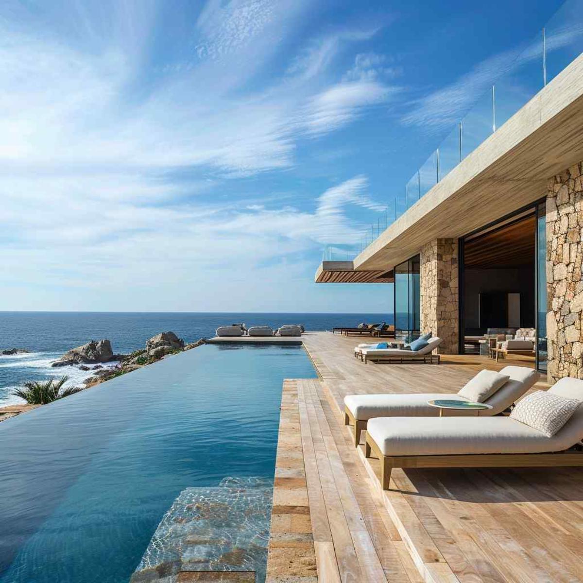 deck japandi pool