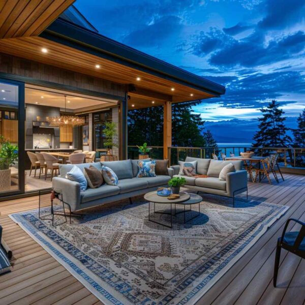 27 Outdoor Deck Spaces Redefined with Area Rugs (Concept Designs ...