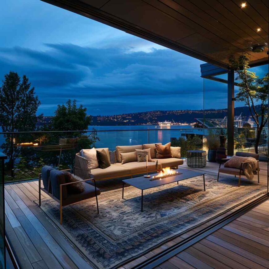 27 Outdoor Deck Spaces Redefined with Area Rugs (Concept Designs ...