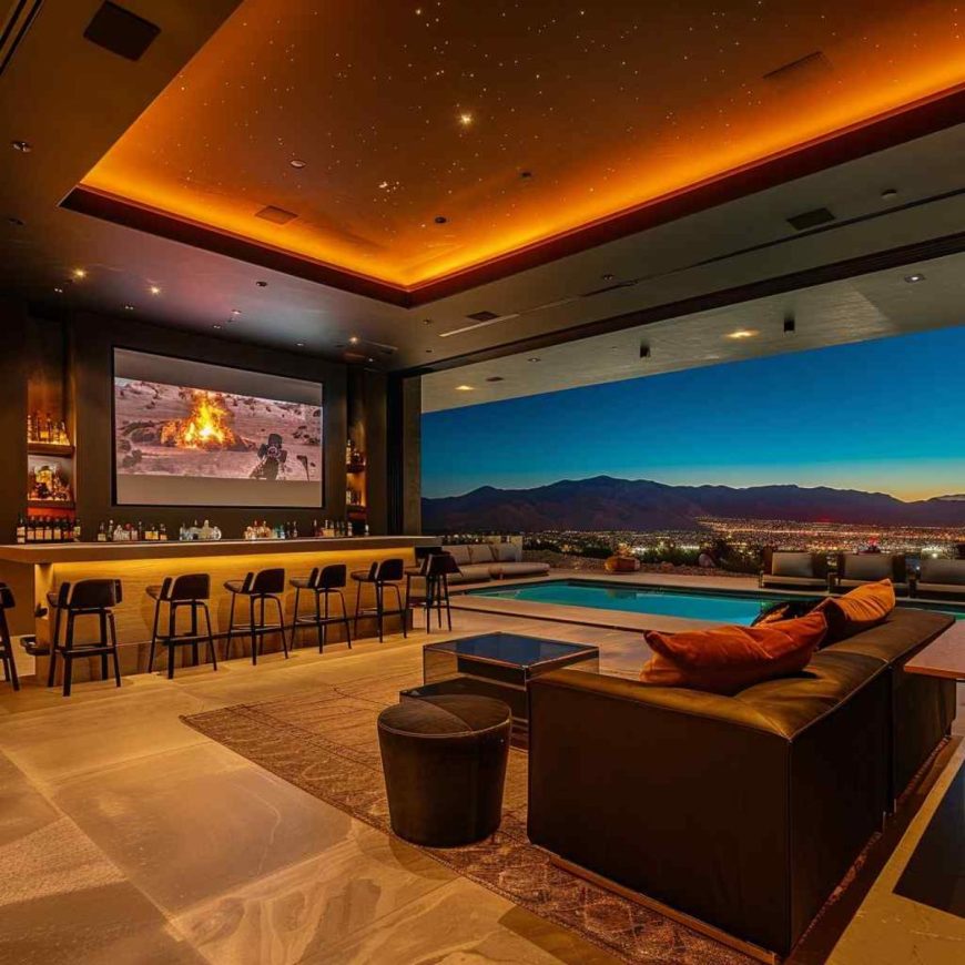 25 Contemporary Entertainment Rooms Featuring Maximalist Treatments ...