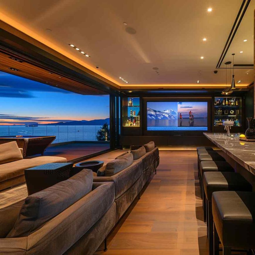 25 Contemporary Entertainment Rooms Featuring Maximalist Treatments ...
