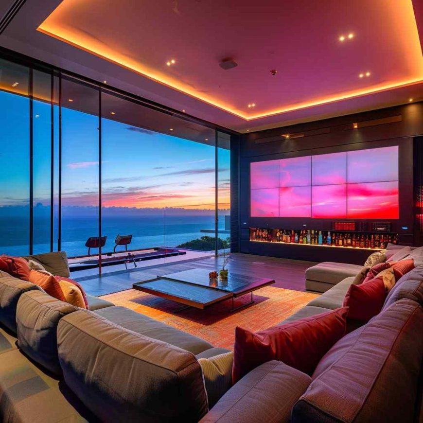 25 Contemporary Entertainment Rooms Featuring Maximalist Treatments ...