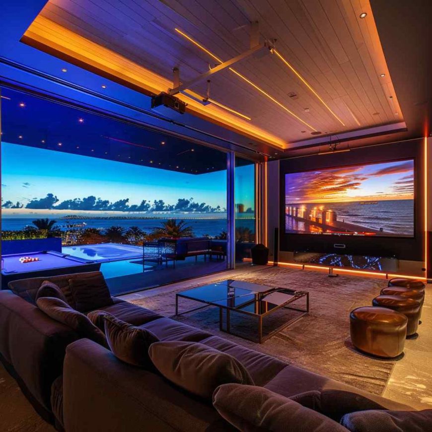 25 Contemporary Entertainment Rooms Featuring Maximalist Treatments ...