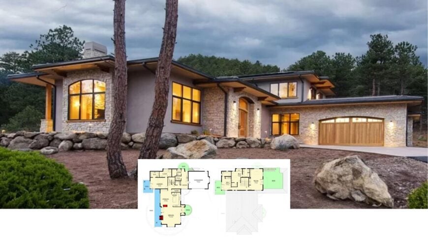 Step Inside This Peaceful Stone-Faced Contemporary Retreat Nestled in Nature