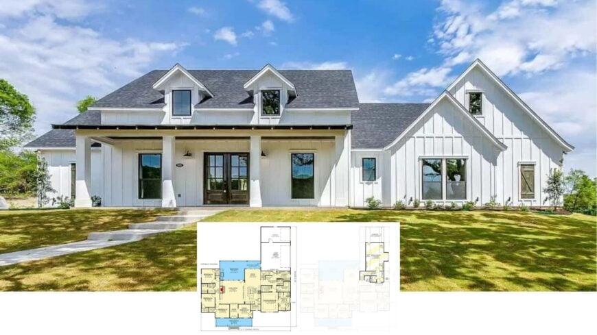 Step Inside This Exquisite Farmhouse with Dormer Details and Thoughtful Layout