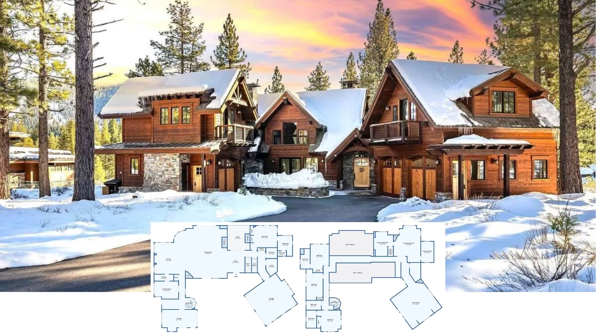 Discover the Charm of This Rustic Mountain Retreat with Graceful Timber Accents
