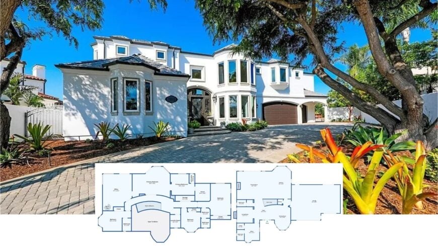Step Inside This Stunning Coastal Home with a Unique Curved Facade