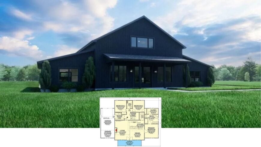 Discover This Striking Black Contemporary Farmhouse with Thoughtful Design