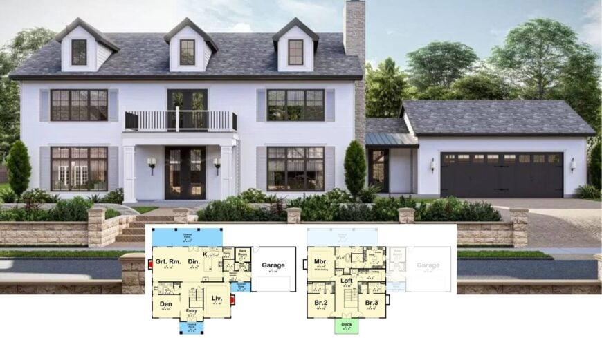 Tour This Striking Dual-Level Home with Classic Dormer Windows