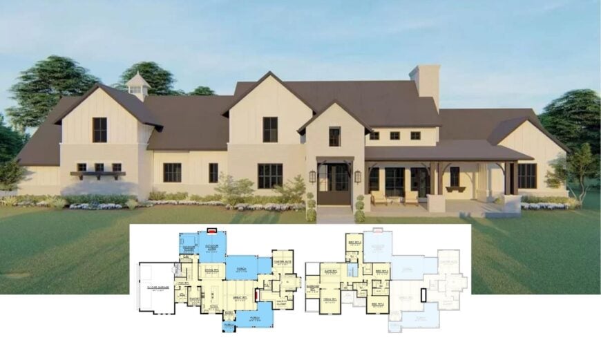 Step Inside This Captivating Contemporary Farmhouse with Expansive Outdoor Living