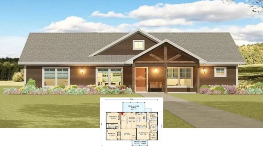 Step Inside This Inviting Ranch-Style Home with a Vaulted Living Space