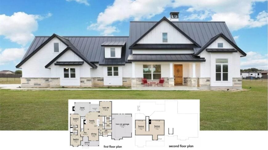 Discover This Contemporary Farmhouse with Striking Design Elements and Thoughtful Layout