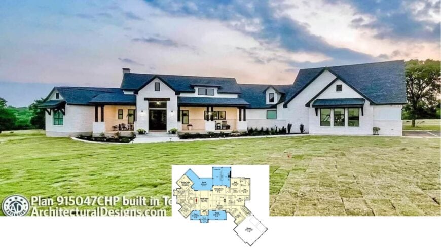 Tour This Stunning Texas Contemporary Farmhouse with Expansive Design and Thoughtful Touches