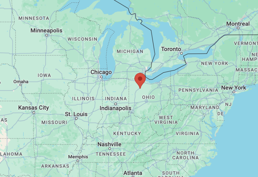 Findlay, Ohio map