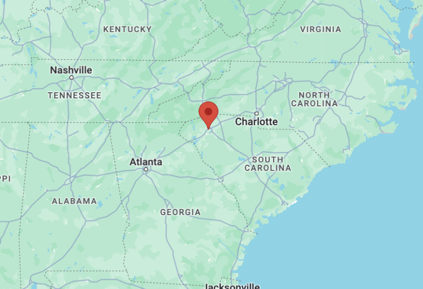 Greenville, South Carolina map