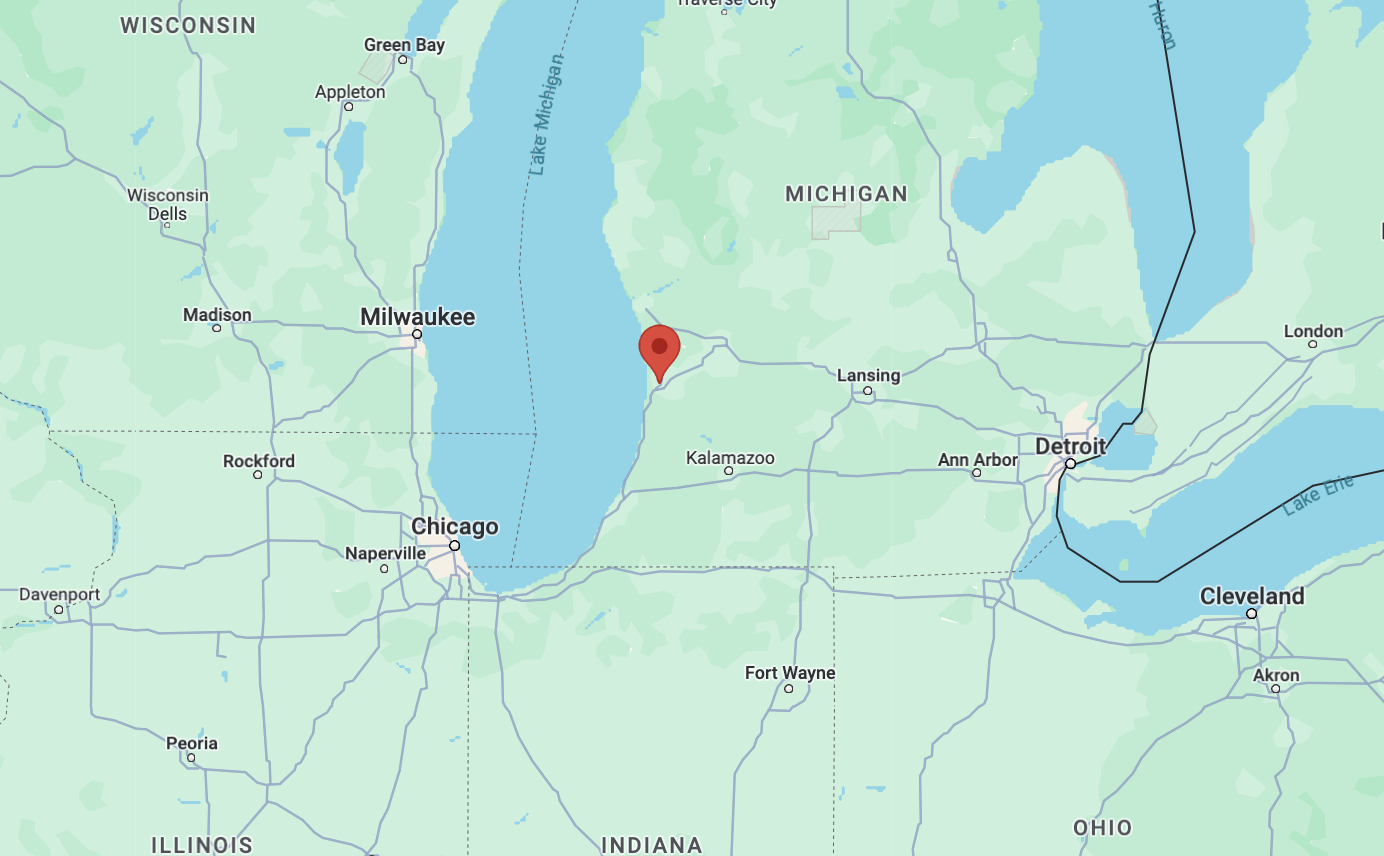 Holland, Michigan map