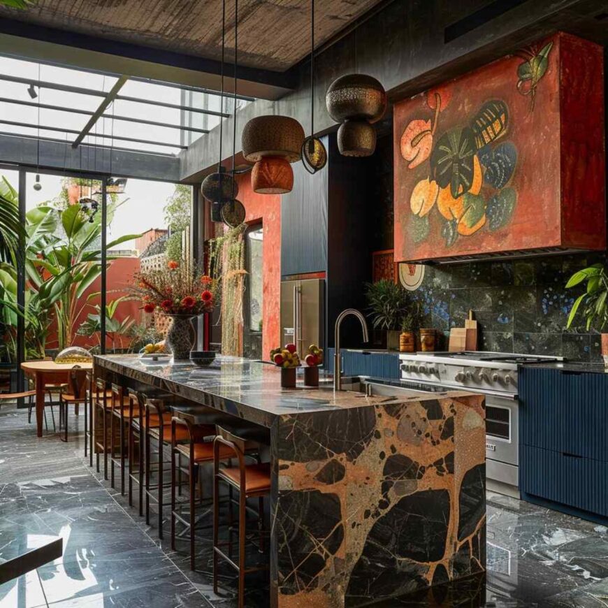 33 Kitchen Layouts Featuring Sleek Lines and Bold Designs (Concept ...