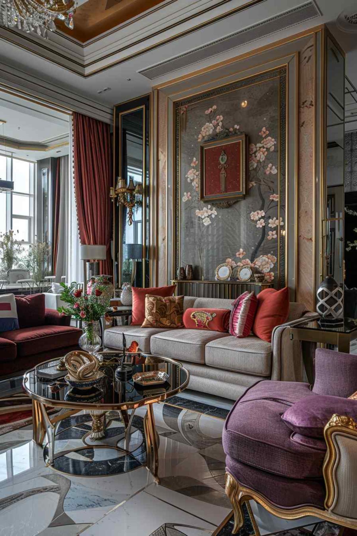 living room deco rococo baro