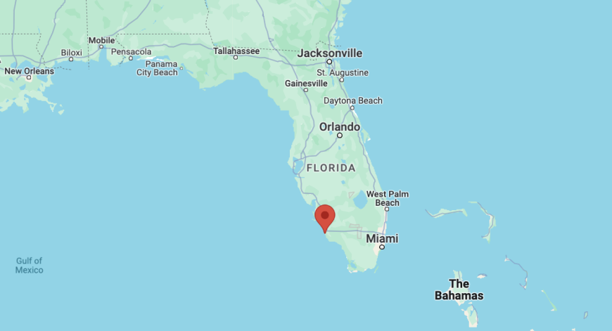 Naples, Florida map