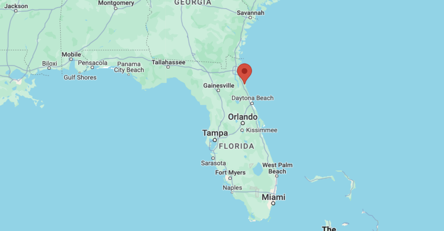 St. Augustine, Florida map