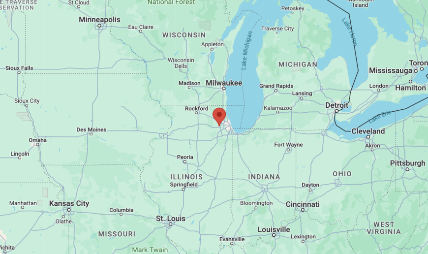 Wheaton, Illinois map