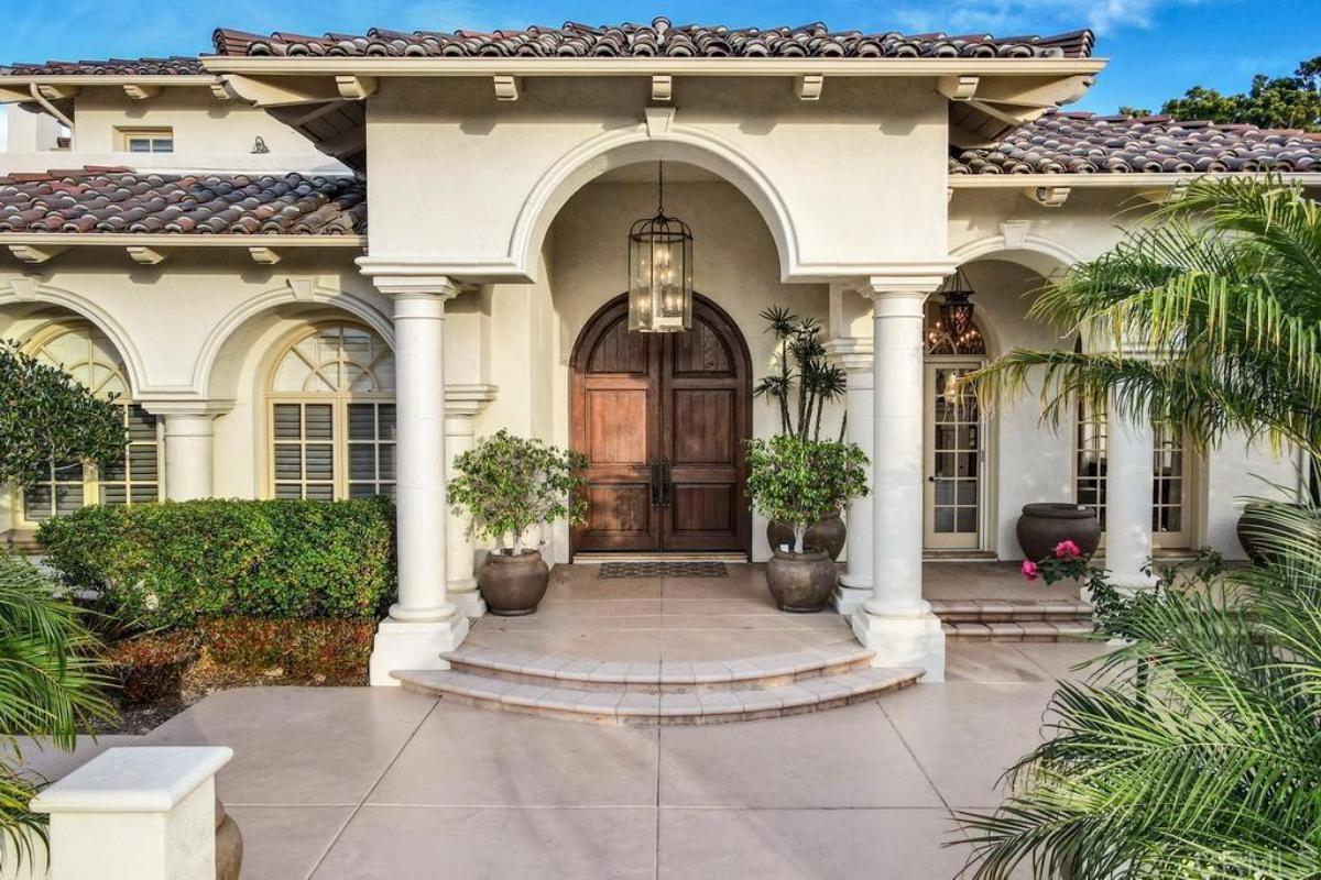 Front door entry of the house.