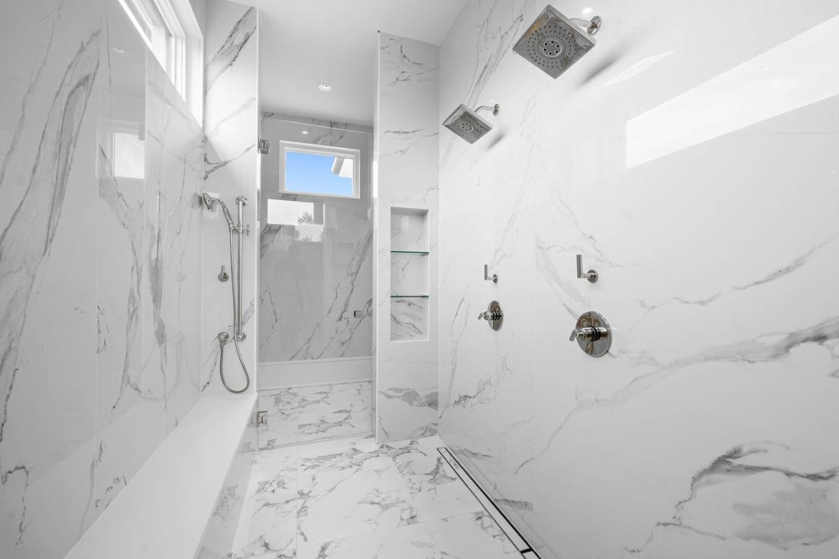 Bathroom with a shower