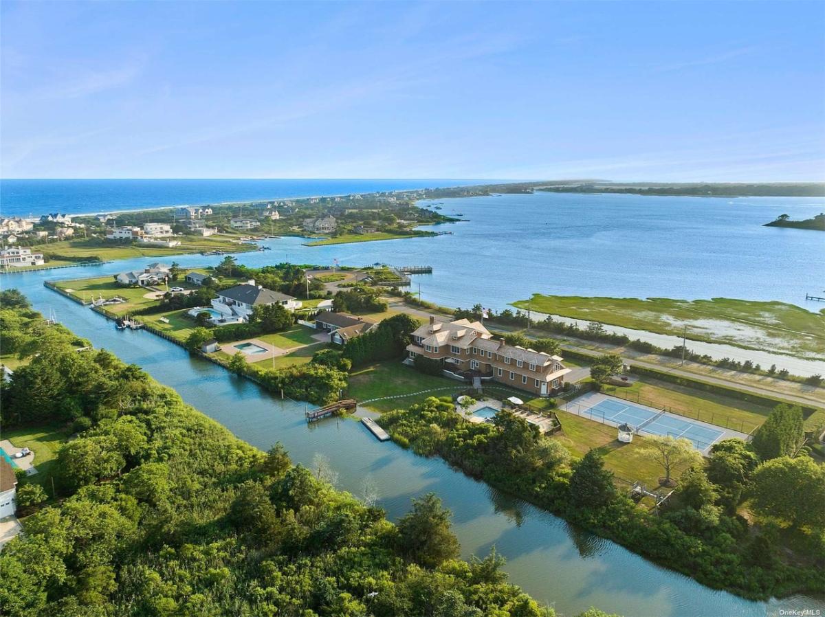 Aerial view of the property.