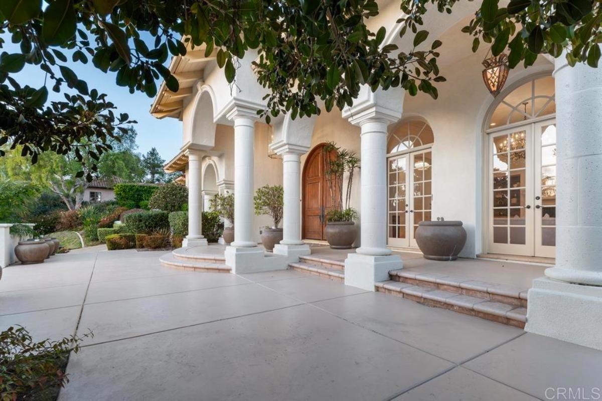 Porch with plants.