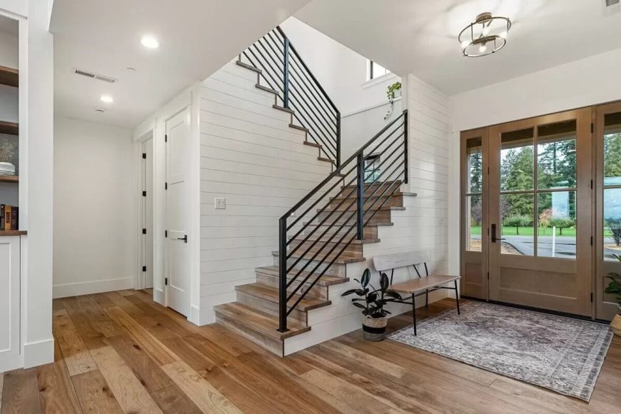 4-Bedroom Modern Two-Story Farmhouse with Study Loft and Bonus Room ...