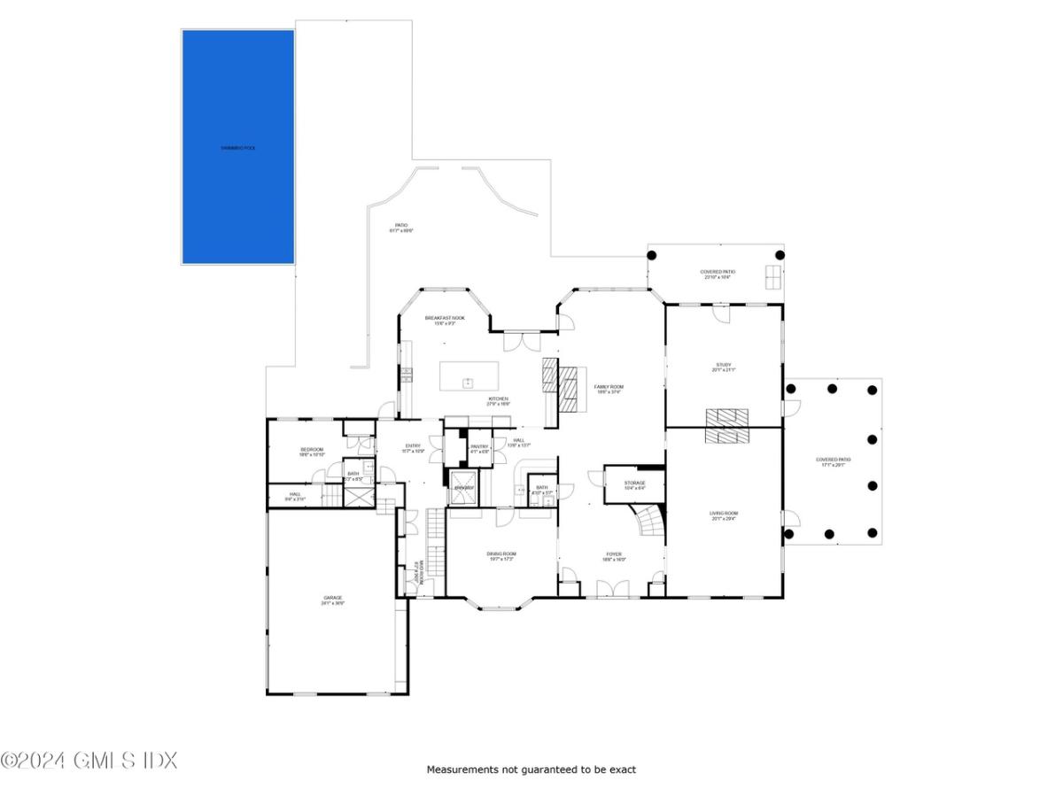 Floor plan of the mansion.