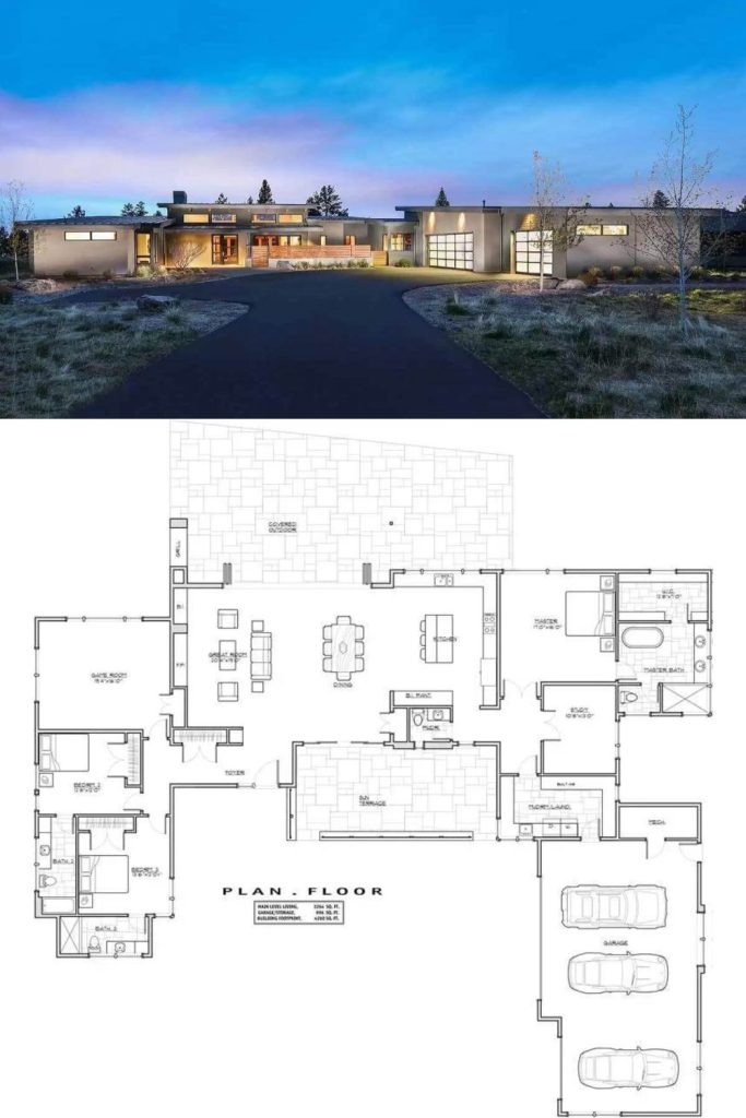 3-Bedroom Contemporary Style Single-Story Moderno Home for a Corner Lot ...