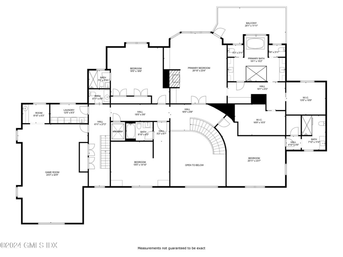Floor plan of the mansion.