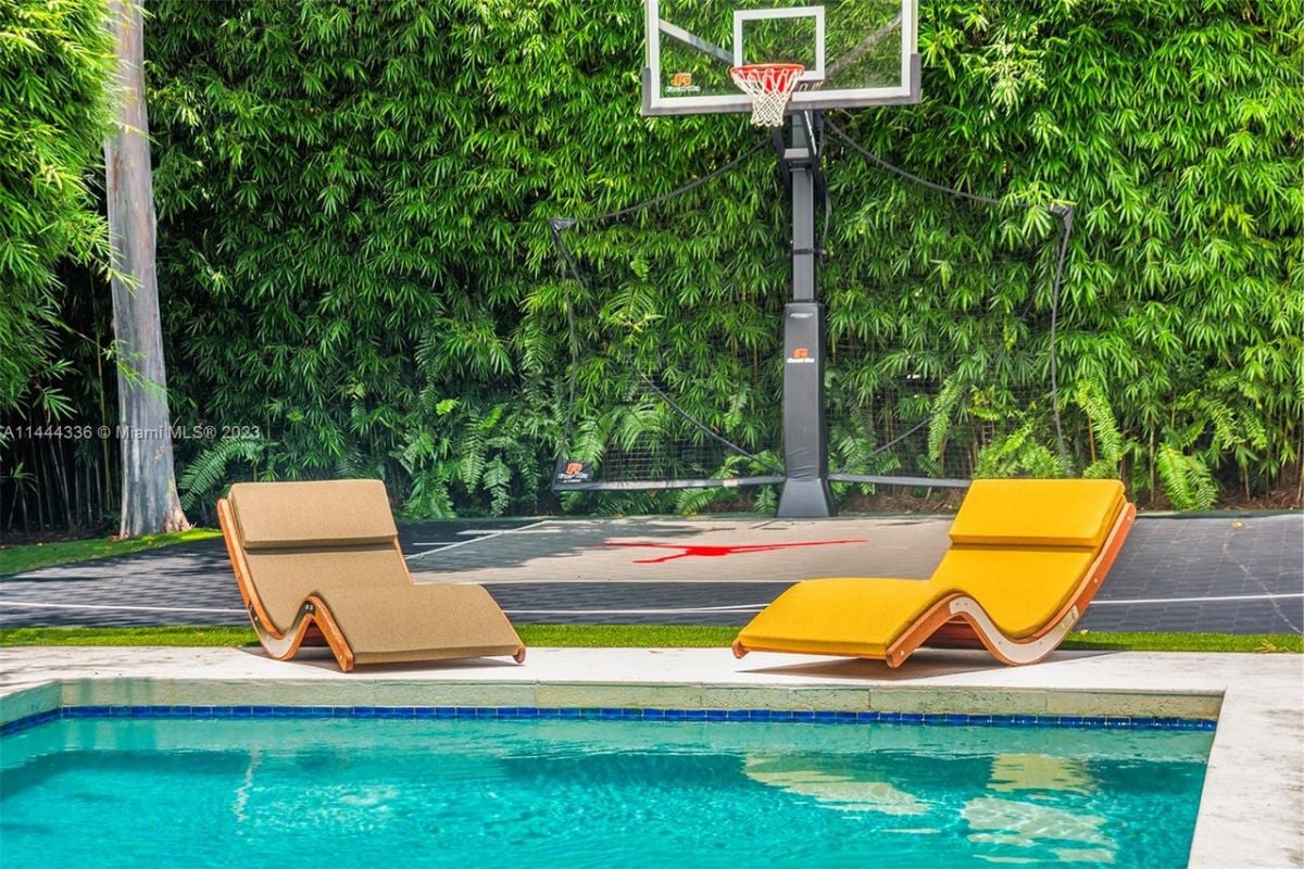 A basketball court