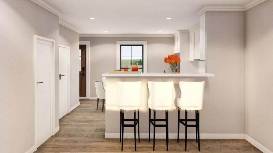Two-Story Traditional Style 4-Unit Multiplex Home with Open Concept ...