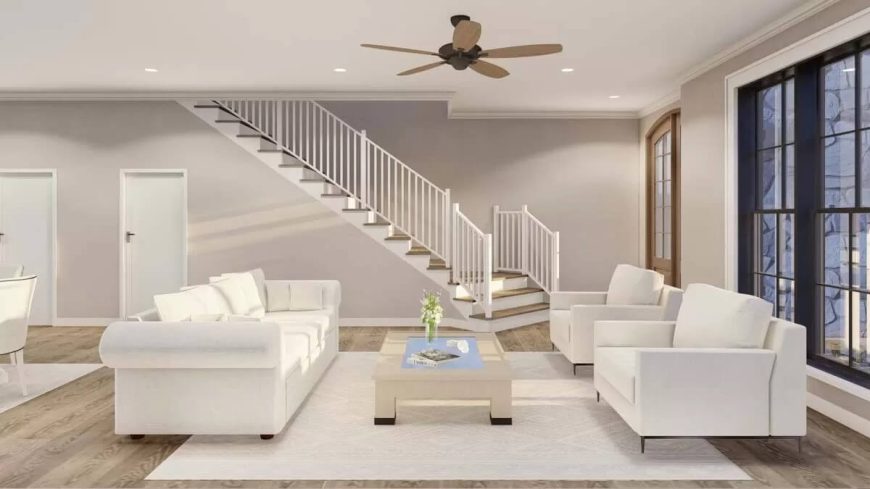 Image showcasing Two-Story French Country Duplex with 2 Bed Units and a Covered Patio ...
