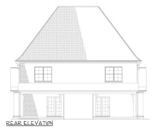 View of Two-Story French Country Duplex with 2 Bed Units and a Covered Patio ...