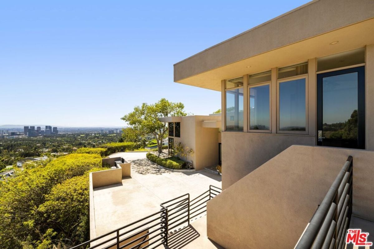 The exterior of the property.