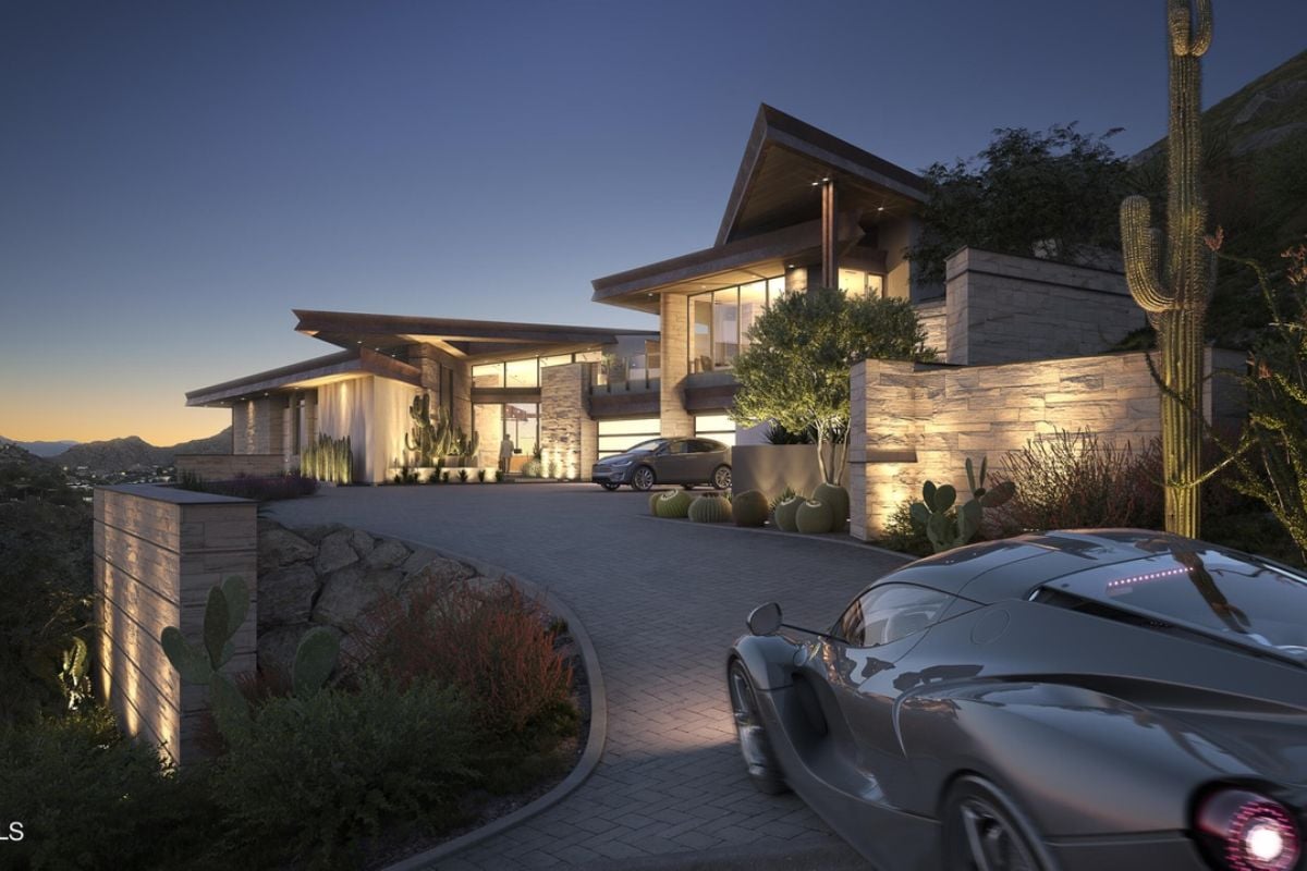 The exterior of the porperty