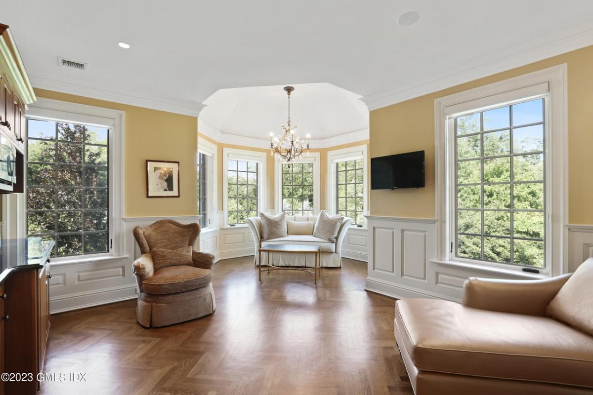 Sitting area with couches.