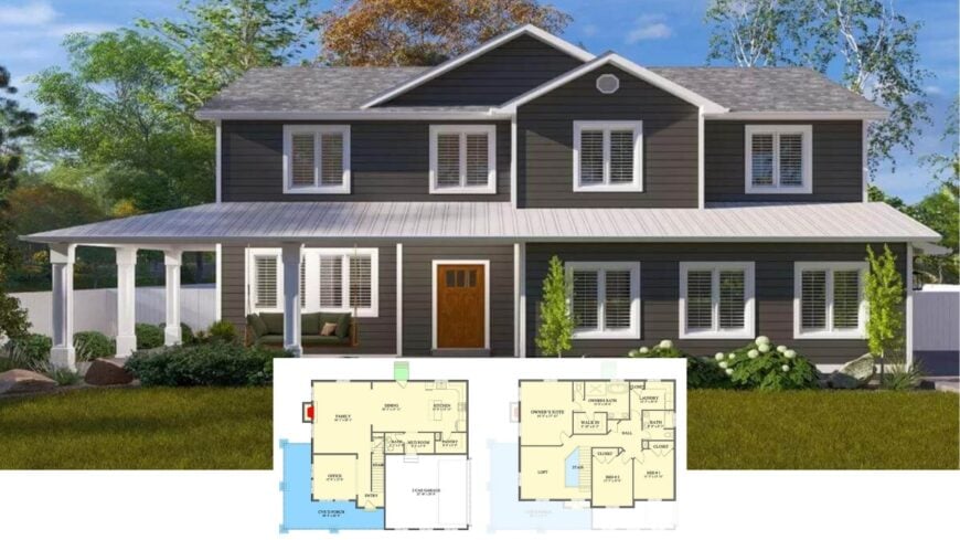 Step Into This Timeless Craftsman Home With a Wrap-Around Porch