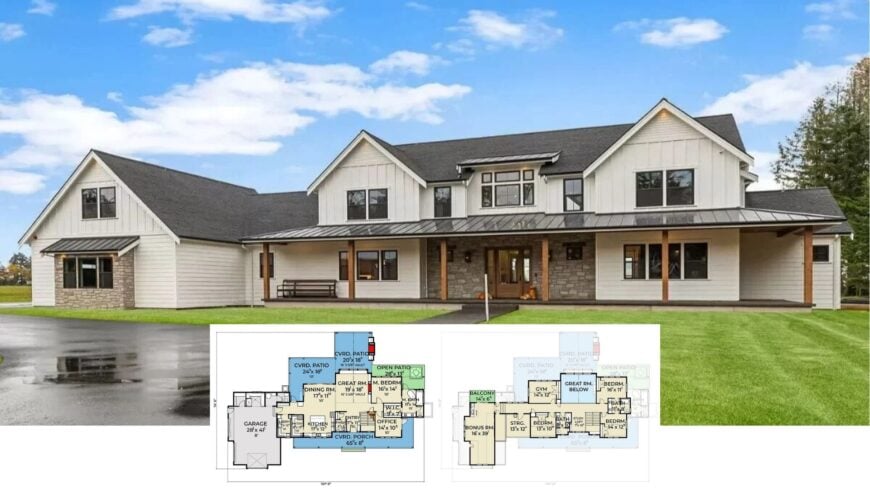 Explore the Seamless Blend of Rustic and Contemporary Design in This Modern Farmhouse