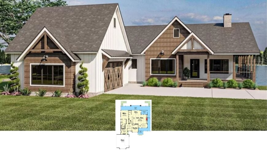 Marvel at the Perfect Blend of Rustic and Contemporary in This Striking Farmhouse