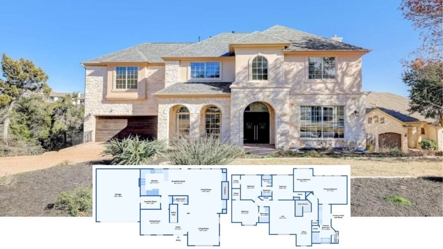 Tour This Elegant Stone-Front Home with Graceful Arched Windows