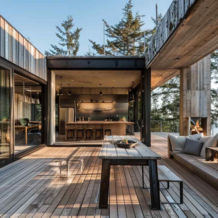 Urban Oasis: 28 Outdoor Decks Redefining Industrial Chic with Brutalist ...