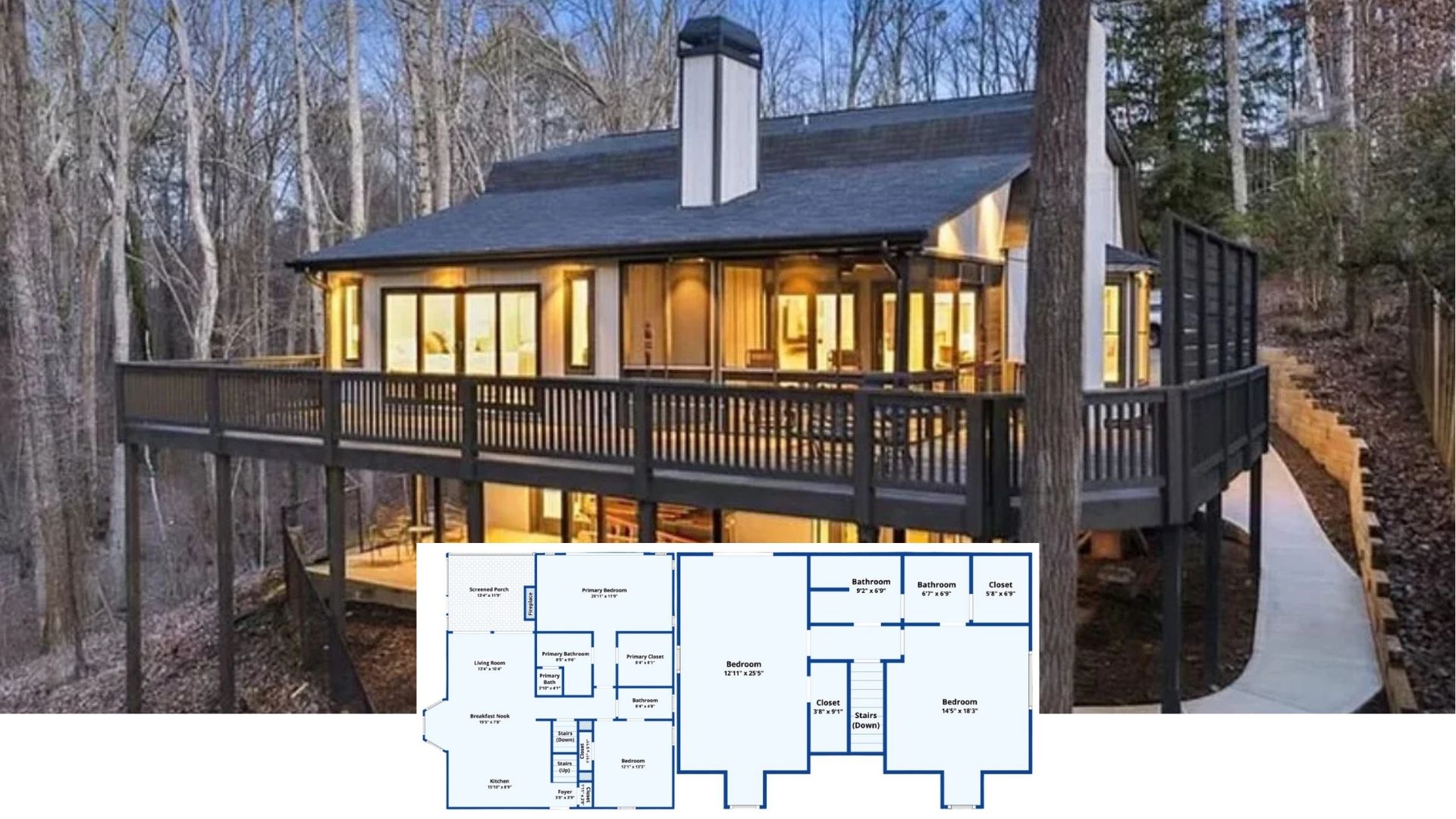 Discover the Elevated Forest Retreat with a Versatile Floor Plan