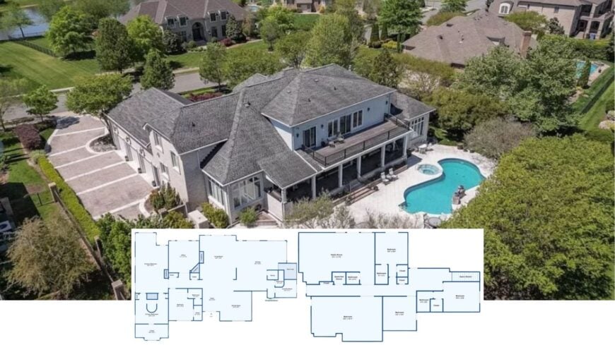 Explore This Luxurious Abode with a Rooftop Terrace and Curved Pool