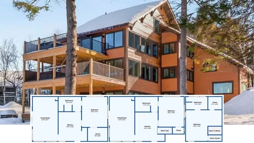 Explore This Rustic Retreat with Expansive Wraparound Decks