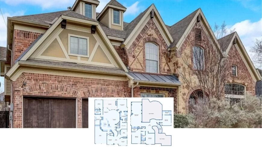 Unveil the Timeless Blend of Brick and Stone on This Graceful Home Facade